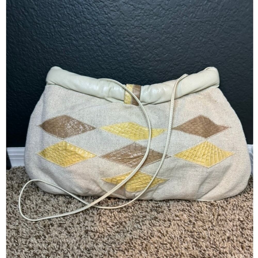 Vintage Marcel‎ Snakeskin crossbody clutch